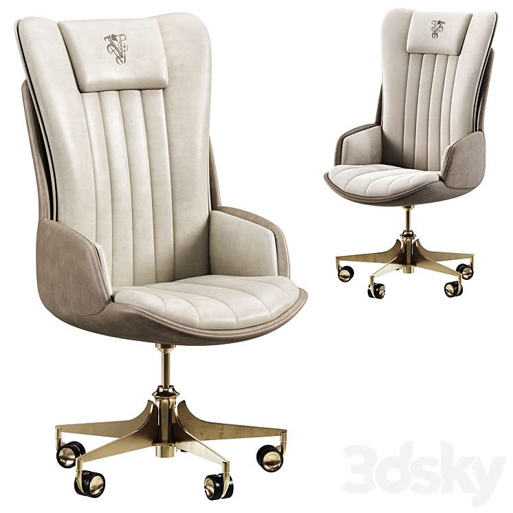 Sector office Armchair by Visionnaire 3DS Max Model - thumbnail 3