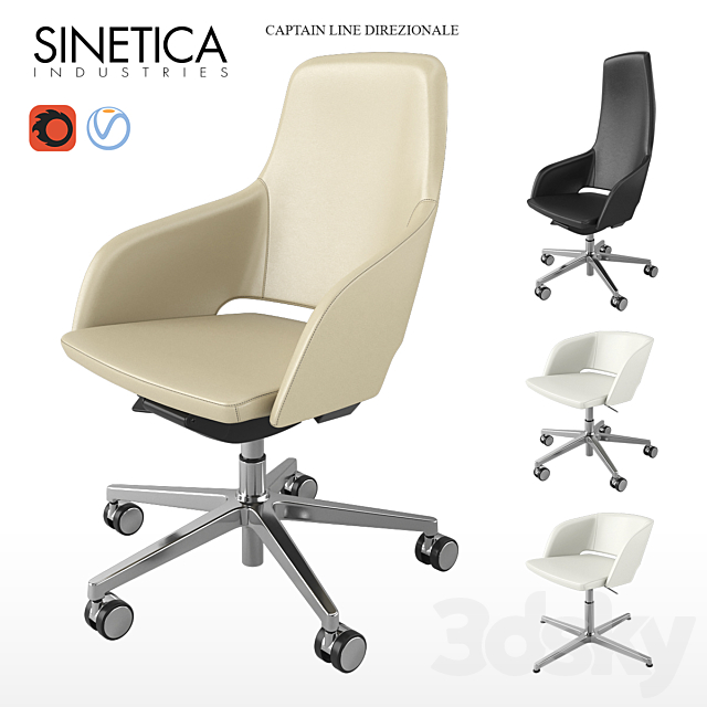 SINETICA CAPTAIN LINE DIREZIONALE chair 3ds Max - thumbnail 1