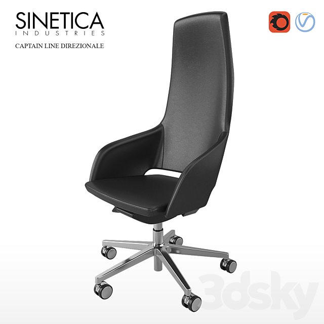 SINETICA CAPTAIN LINE DIREZIONALE chair 3ds Max - thumbnail 2