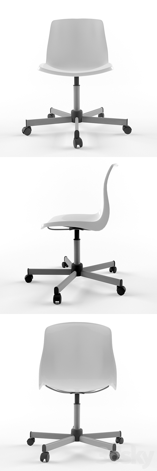 SNILLE IKEA (office chair) 3DSMax File - thumbnail 2