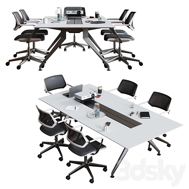 Steelcase – Conference Table 4.8 3DSMax File - thumbnail 3