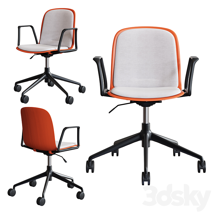 Steelcase – Office Chair Cavatina Set1 3DS Max - thumbnail 2