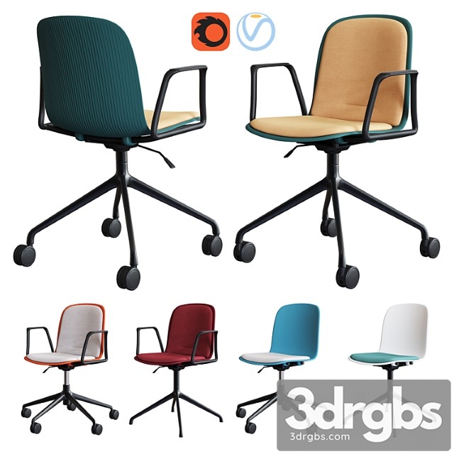 Steelcase Office Chair Cavatina Set1 3dsmax Download - thumbnail 1