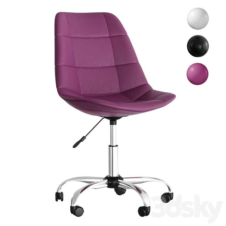 Swivel chair Charm 3DS Max - thumbnail 1