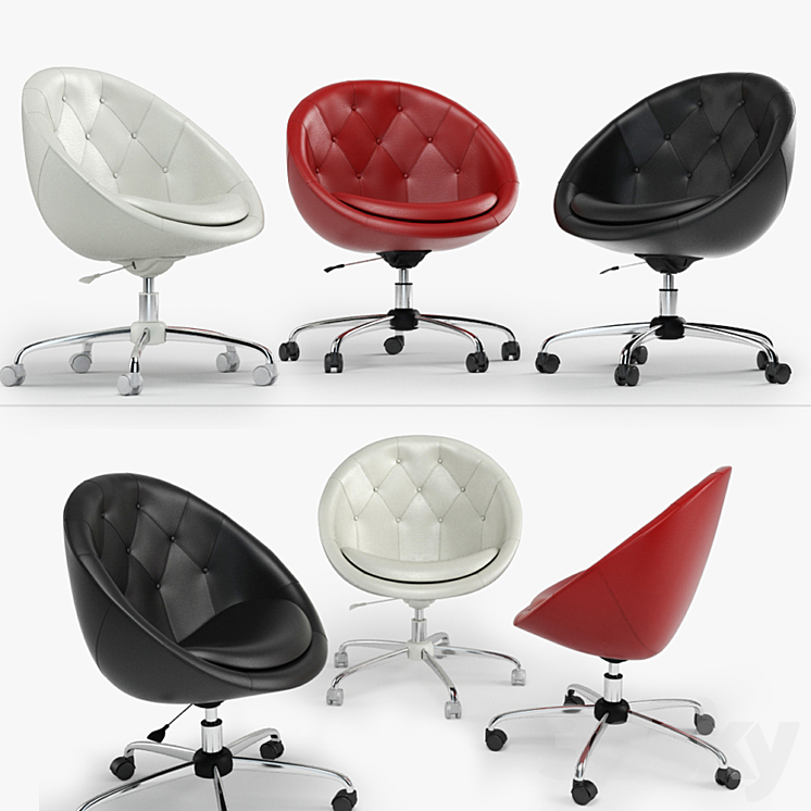 Swiver Chair Nido 3DS Max - thumbnail 1