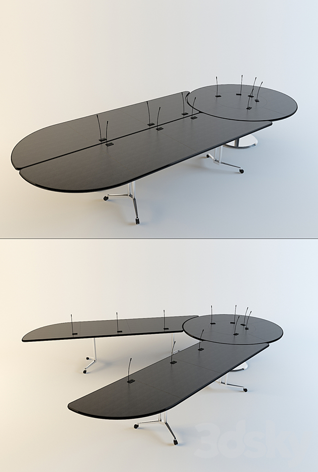 Table for conferences 3ds Max - thumbnail 1