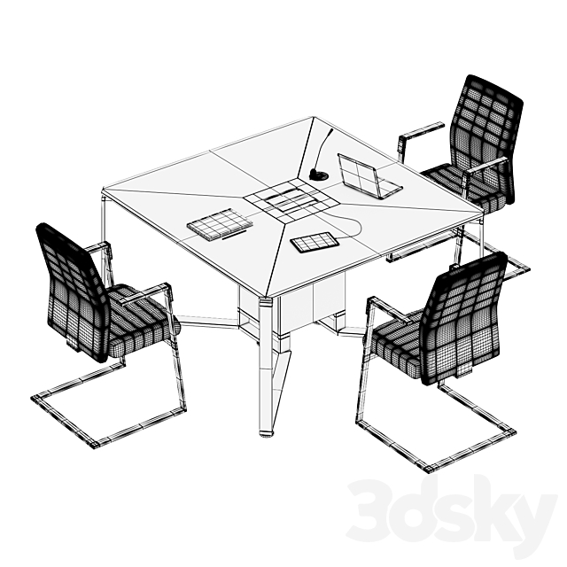 Tables LAS I-MEET (part1) 3DS Max Model - thumbnail 3