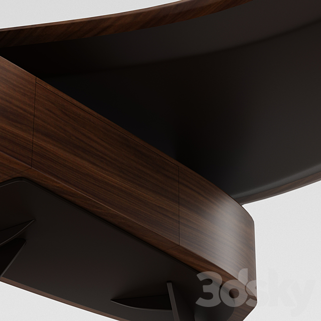 Tama desk walter knoll 3DS Max Model - thumbnail 2