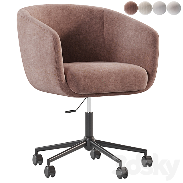 Thea Office chair By La Redoute 3dsMax Model - thumbnail 2