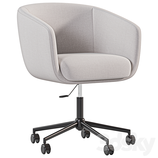 Thea Office chair By La Redoute 3dsMax Model - thumbnail 4