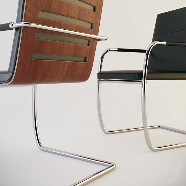 Thonet s60 & s61v. 3ds Max - thumbnail 2