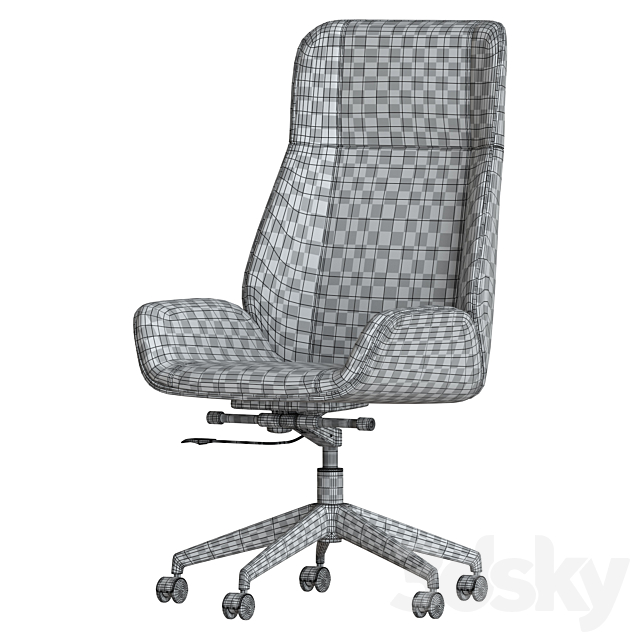 TopChairs Crown King 3DS Max Model - thumbnail 5