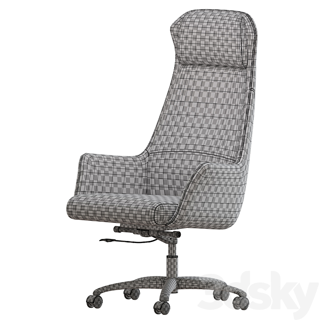 TopChairs Viking 3dsMax Model - thumbnail 5