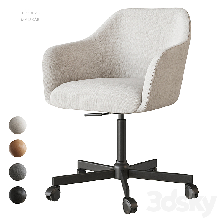 TOSSBERG IKEA Office chair 3DS Max Model - thumbnail 1