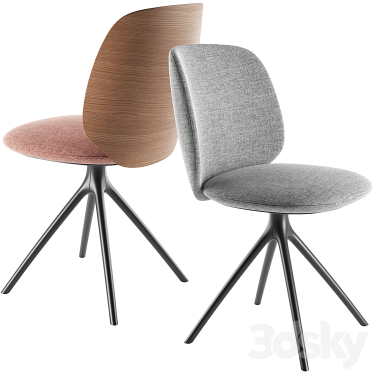 Universal Collection Swivel Chair By MDF Italia 3DS Max Model - thumbnail 1