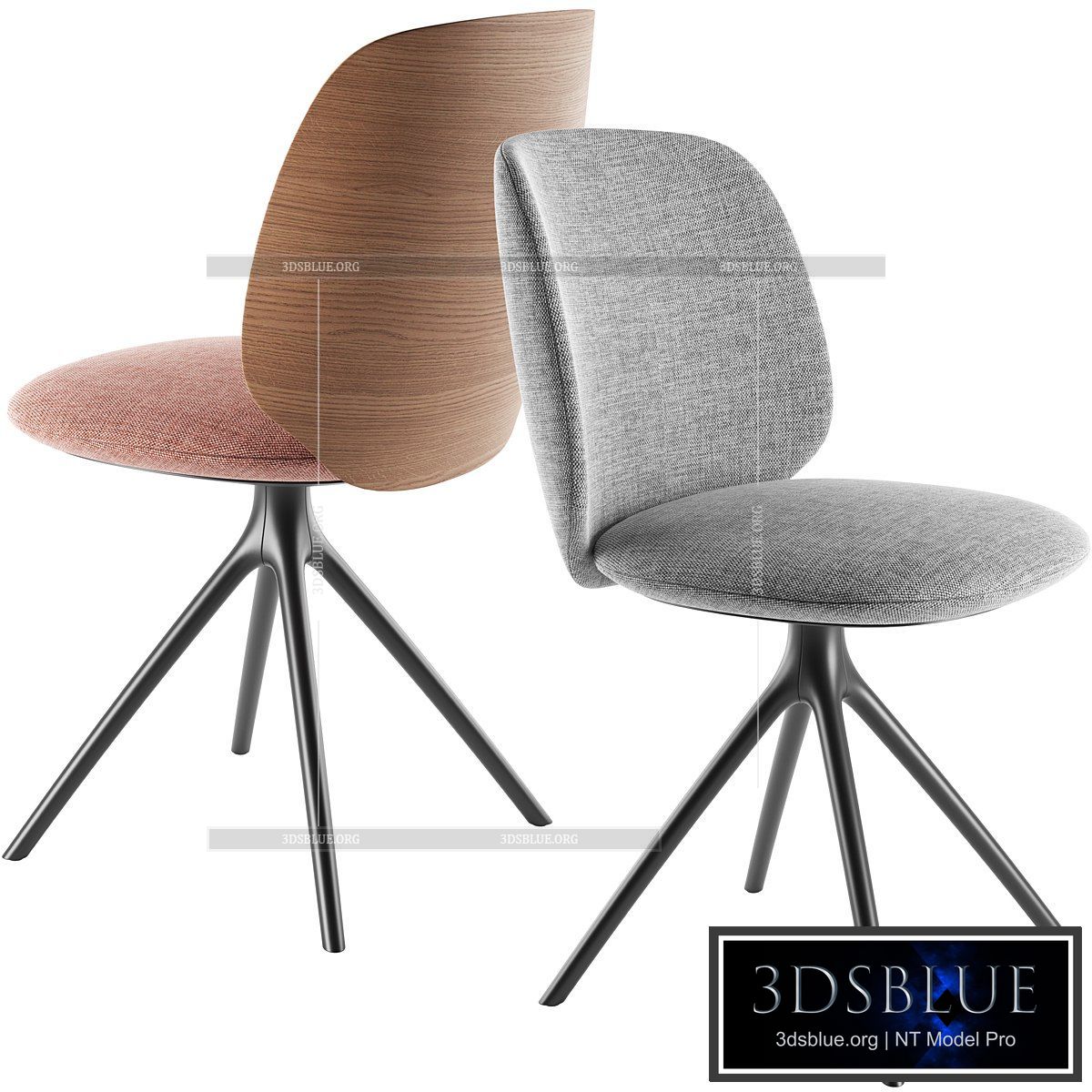 Universal Collection Swivel Chair By MDF Italia 3DS Max - thumbnail 3