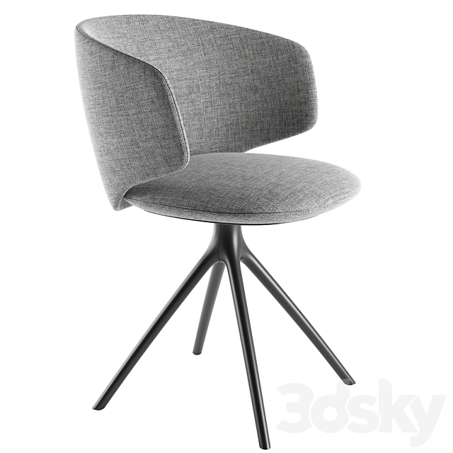 Universal Collection Swivel Chair By MDF Italia 3DS Max Model - thumbnail 2