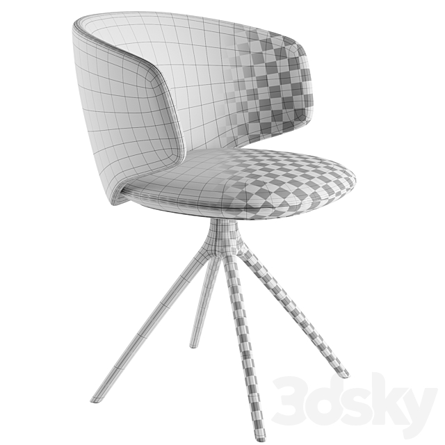 Universal Collection Swivel Chair By MDF Italia 3DS Max Model - thumbnail 7