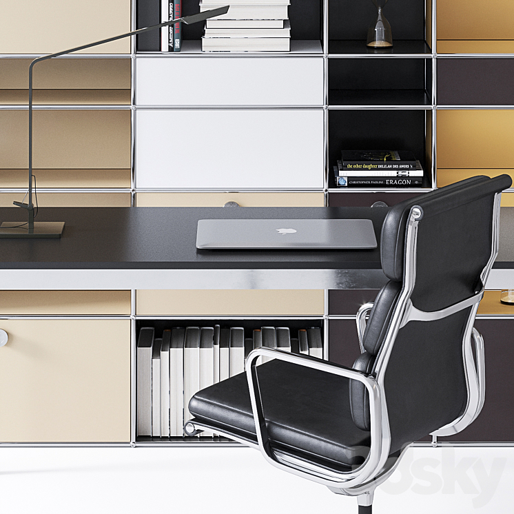 USM Haller & Vitra Office set 3DS Max Model - thumbnail 2