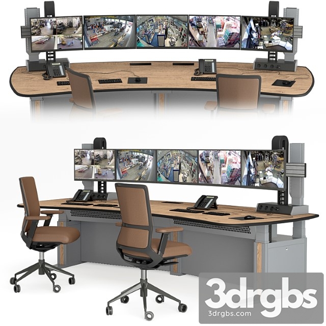 Vertiv knurr ergocon control desk 2 3dsmax Download - thumbnail 1