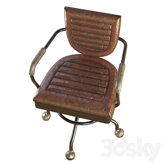 Vintage armchair Vintage chair 3DSMax File - thumbnail 3