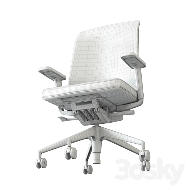 VITRA AM Chair Collection 3ds Max - thumbnail 3