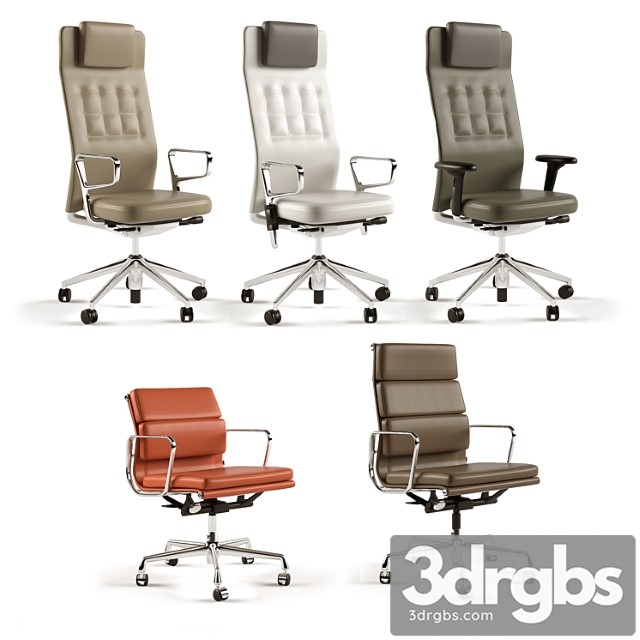 Vitra armchairs 2 3dsmax Download - thumbnail 1