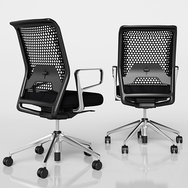 Vitra ID Mesh Swivel Chair by Antonio Citterio 3DS Max Model - thumbnail 2