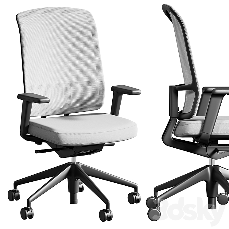 Vitra office chair AM 3DS Max Model - thumbnail 1