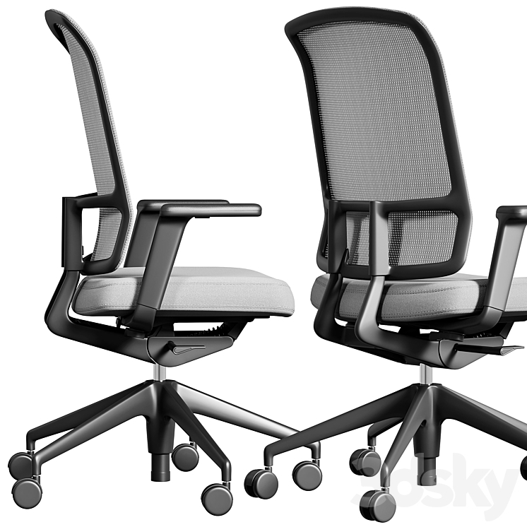 Vitra office chair AM 3DS Max - thumbnail 2