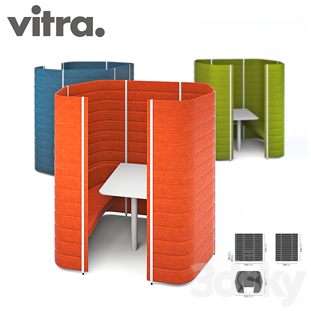 Vitra Workbay Focus 3dsMax Model - thumbnail 1