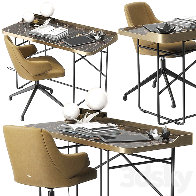 Wolf Keramik desk by Cattelan Italia 3DSMax File - thumbnail 1