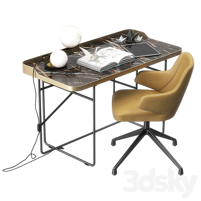 Wolf Keramik desk by Cattelan Italia 3DSMax File - thumbnail 2