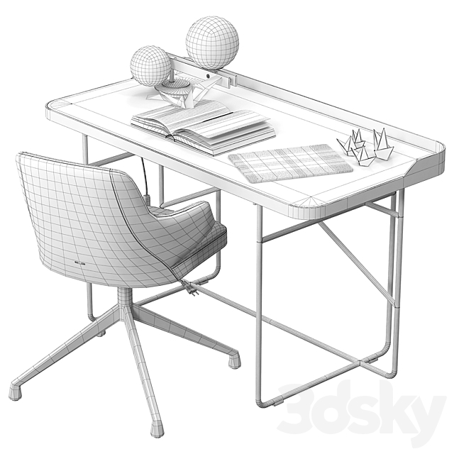 Wolf Keramik desk by Cattelan Italia 3DSMax File - thumbnail 5