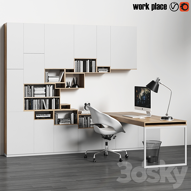 work place07 3DSMax File - thumbnail 1