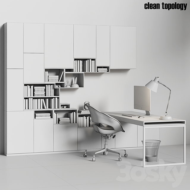 work place07 3DSMax File - thumbnail 4