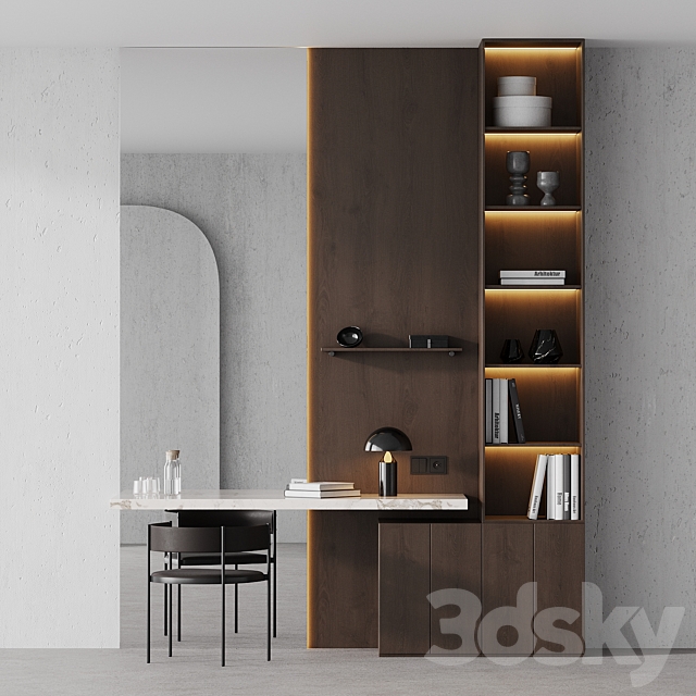 Workplace 002 | working space 3DS Max Model - thumbnail 5