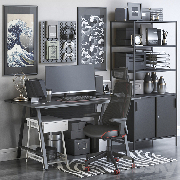 Workplace 139 3DS Max Model - thumbnail 3