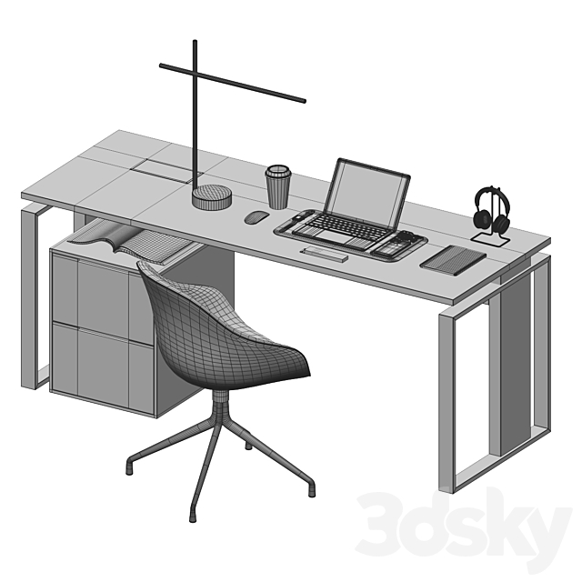 Workplace 16 3DS Max Model - thumbnail 6