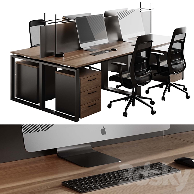 Workplace 18 3DS Max Model - thumbnail 2