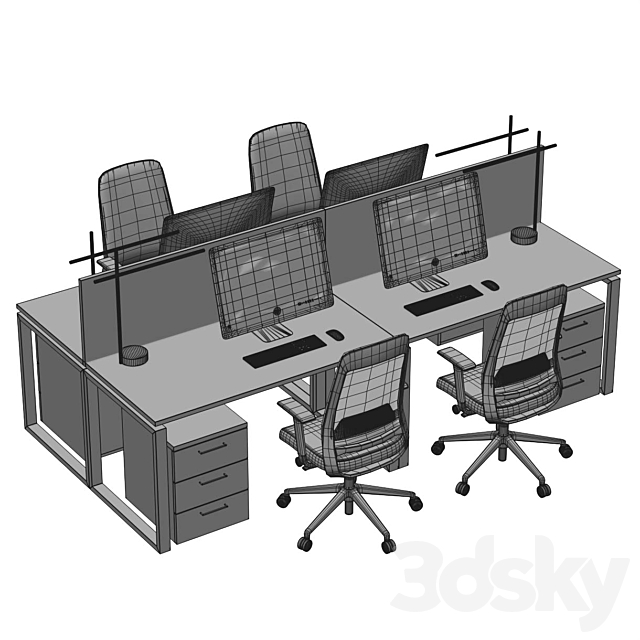 Workplace 18 3DS Max Model - thumbnail 6