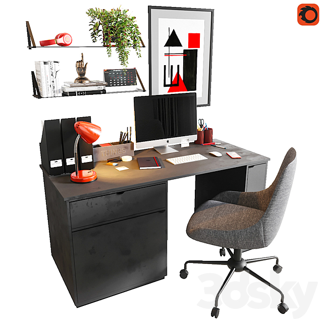 Workplace 2 3DSMax File - thumbnail 2