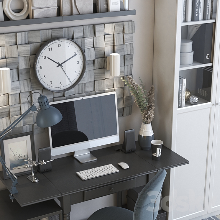 Workplace 3DS Max Model - thumbnail 2