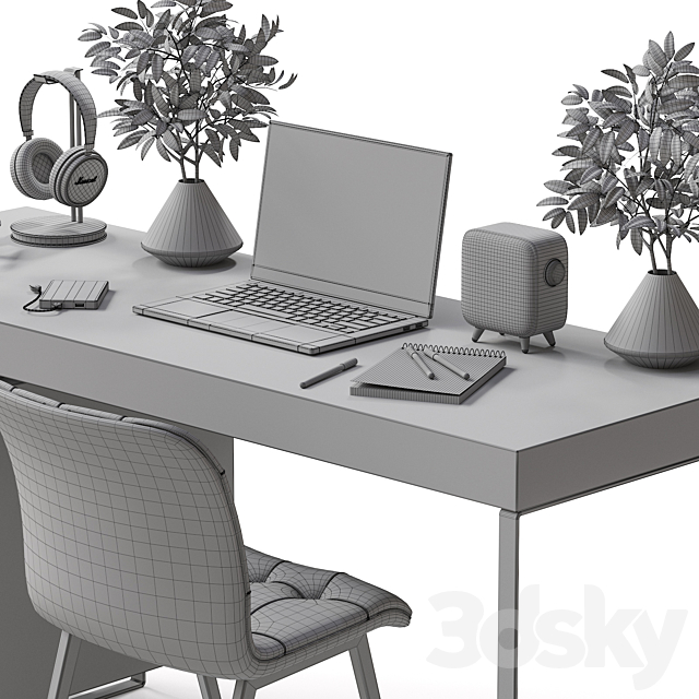 Workplace 3DS Max Model - thumbnail 7