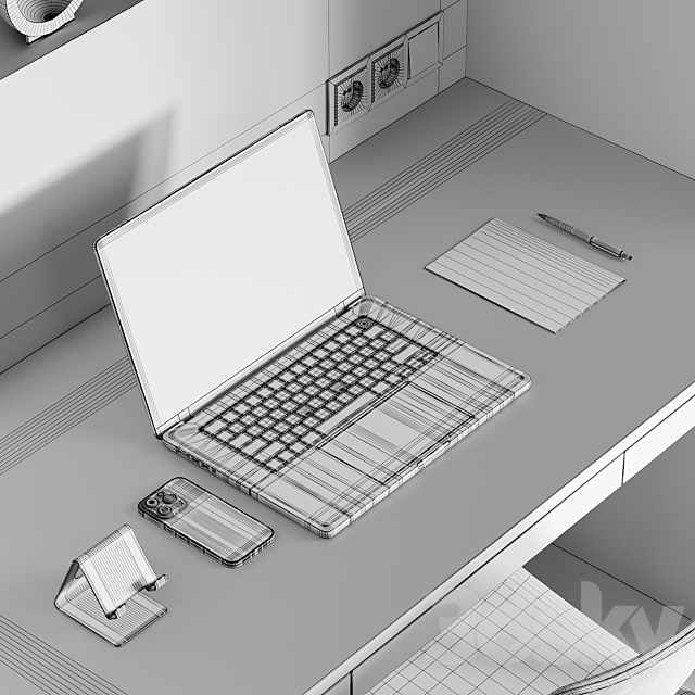 Workplace 4 3DSMax File - thumbnail 7