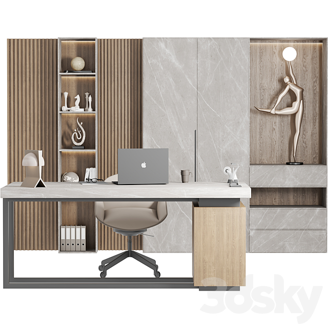 Workplace 4 3dsMax Model - thumbnail 2