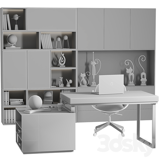 Workplace 5 3dsMax Model - thumbnail 4