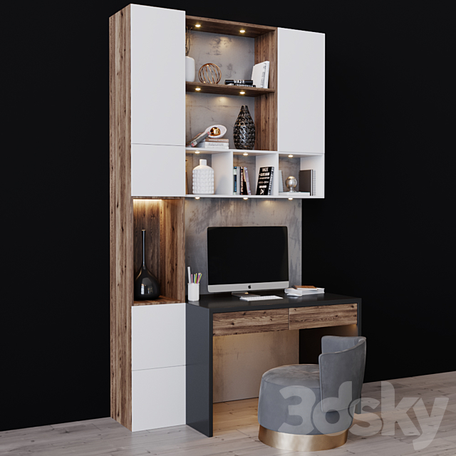 Workplace 9 3DS Max Model - thumbnail 2