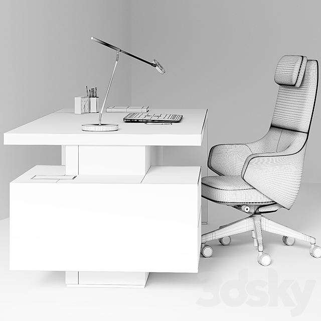 Workplace About Office IMPERIAL 3DS Max Model - thumbnail 3