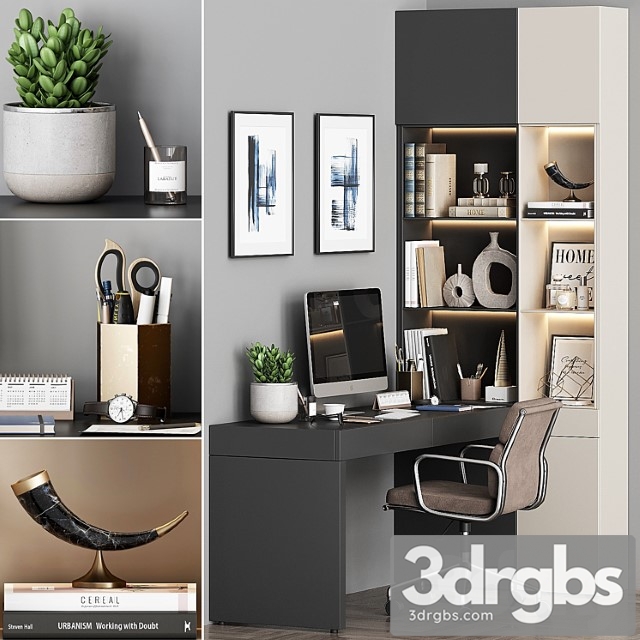 Workplace set wt 03 2 3dsmax Download - thumbnail 1